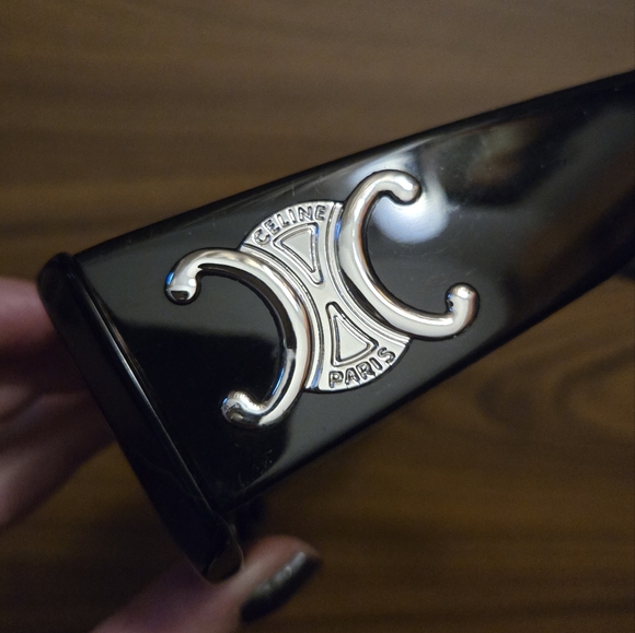 Celine XL Triomphe black sunglasses - Picture 4 of 13